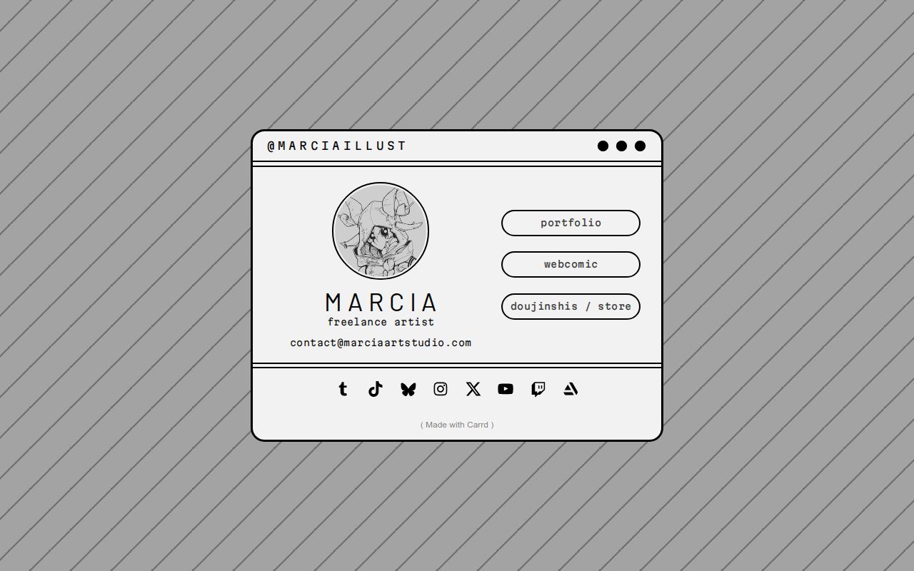 Carrd profile picture for @marcia